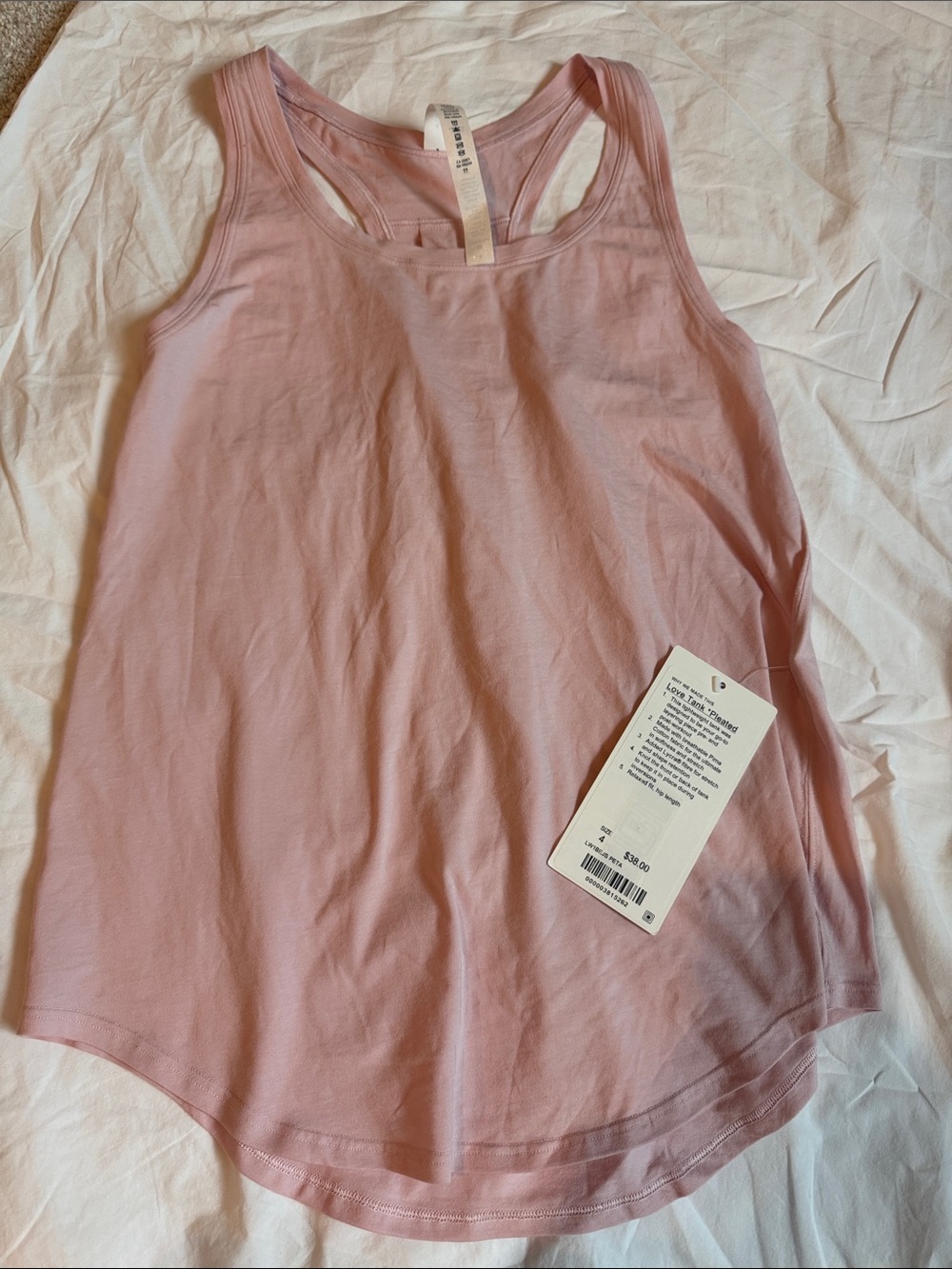 Love tank pleated